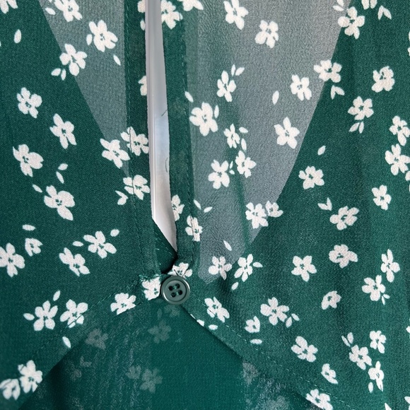 NWT Reformation Joy Floral Open Back Long Sleeve Dress Size 4 - Picture 10 of 15